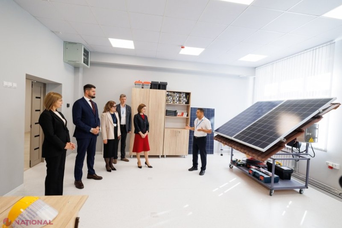 Maia Sandu inaugurează ateliere moderne la Centrul de Excelență în Energetică și Electronică, cu sprijin european de peste 60 milioane lei