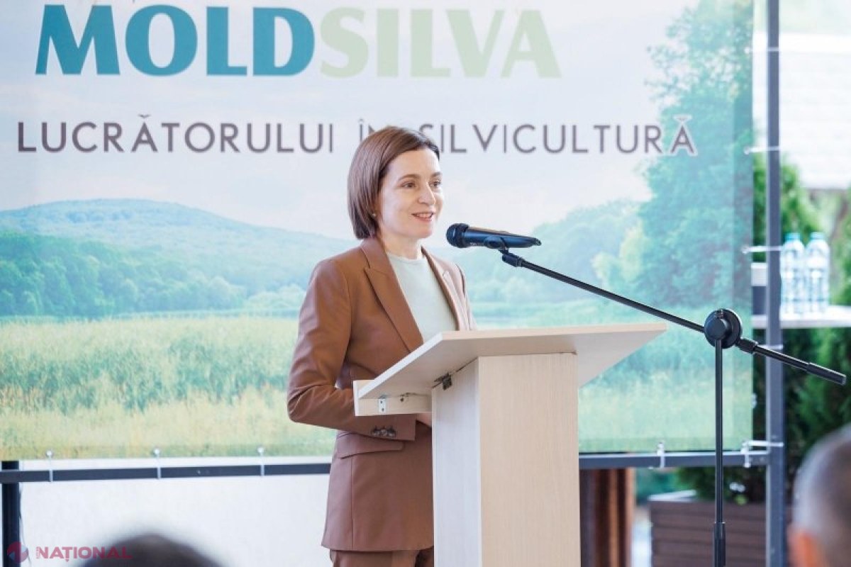 Maia Sandu își exprimă recunoștința față de silvicultori și angajamentul pentru reabilitarea pădurilor în Moldova