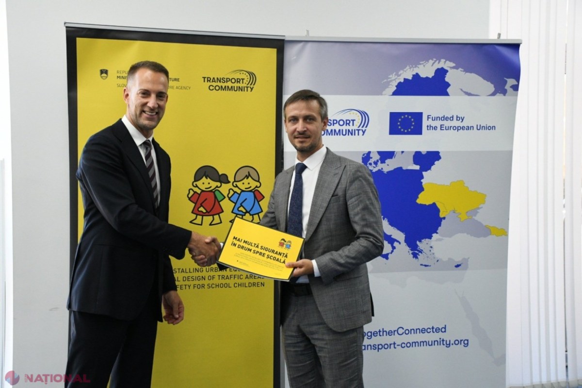 Moldova îmbunătățește siguranța rutieră lângă școli cu experiența Sloveniei
