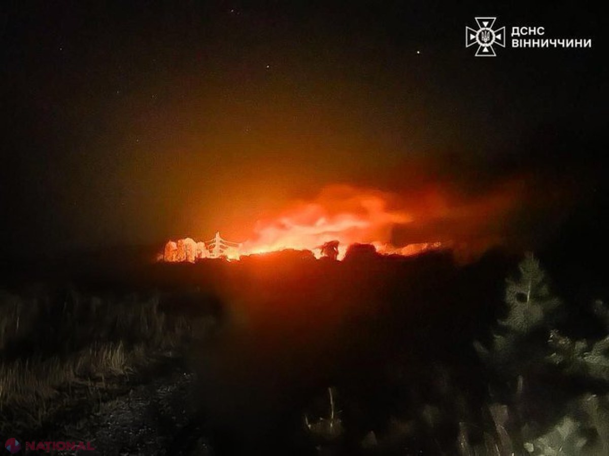 Atac cu drone rusești în Viniția: incendii și avarii la infrastructura critică fără victime raportate