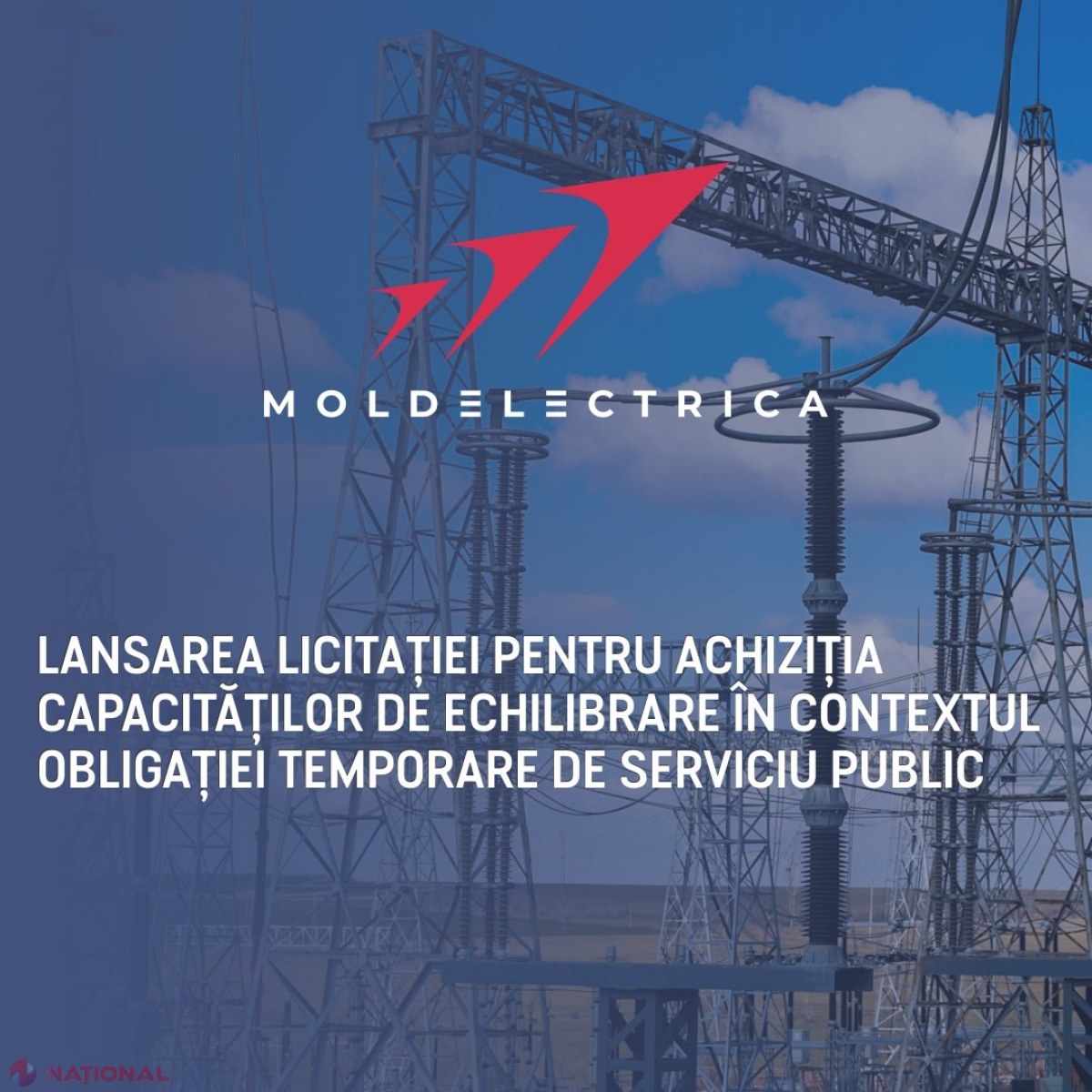 Moldelectrica dă start primei licitații pentru achiziția capacităților de echilibrare prin mecanisme alternative