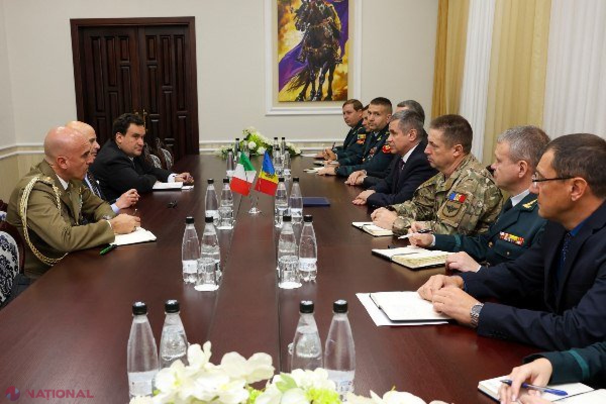 Ministrul Apărării discuta cu ambasadorul Italiei despre întărirea colaborării militare și misiunile internaționale ale Moldovei