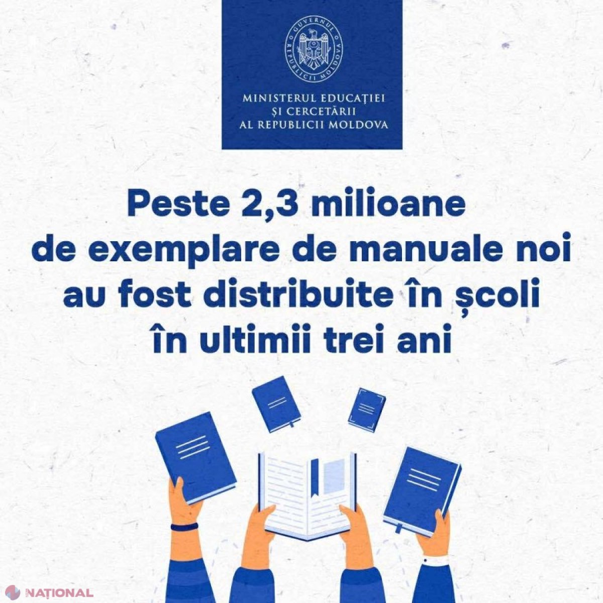 Peste 2,3 milioane de manuale noi au ajuns în școli în ultimii trei ani, o revoluție în educație!