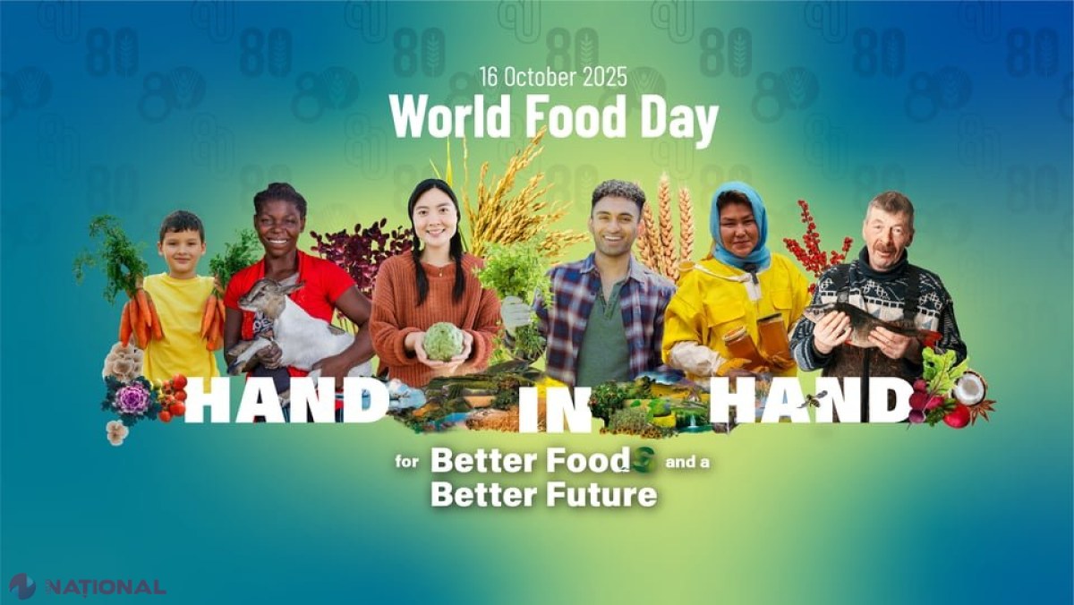 Celebrăm 80 de ani de FAO: Un pas spre un viitor fără foamete și cu securitate alimentară globală!