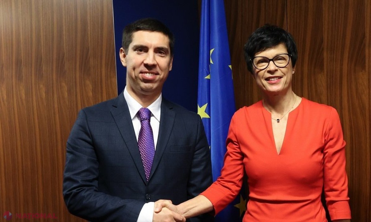 Mihai Popșoi dezbate viitoarele pași ai Moldovei spre aderarea la UE cu comisarul european Marta Kos
