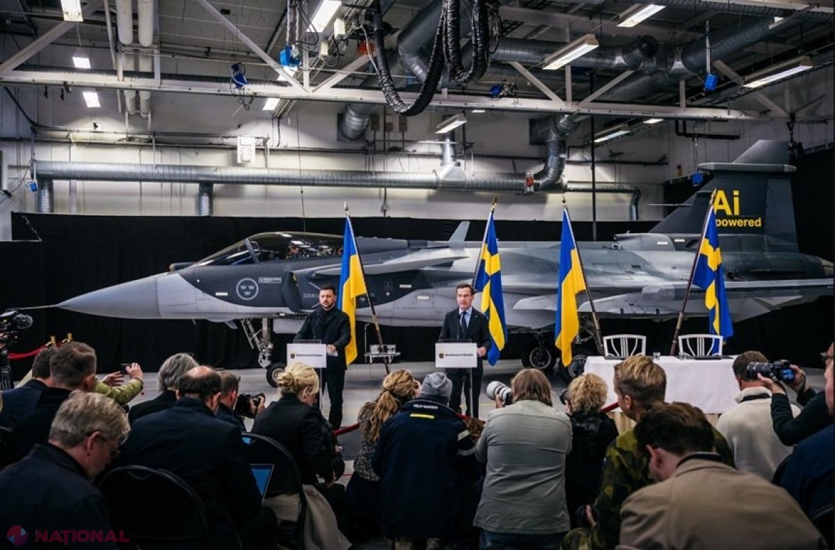 Zelenski și Kristersson pun bazele unui parteneriat strategic: Ucraina vizează achiziția a până la 150 de avioane Gripen în Suedia