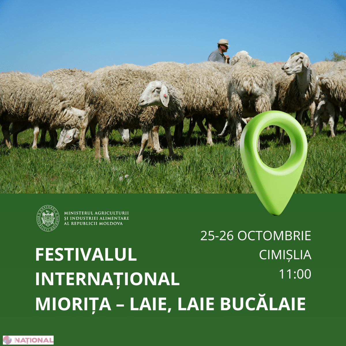 Festivalul Internațional „Miorița” aduce crescători din 10 țări la Cimișlia pentru tradiții și inovații în oierit