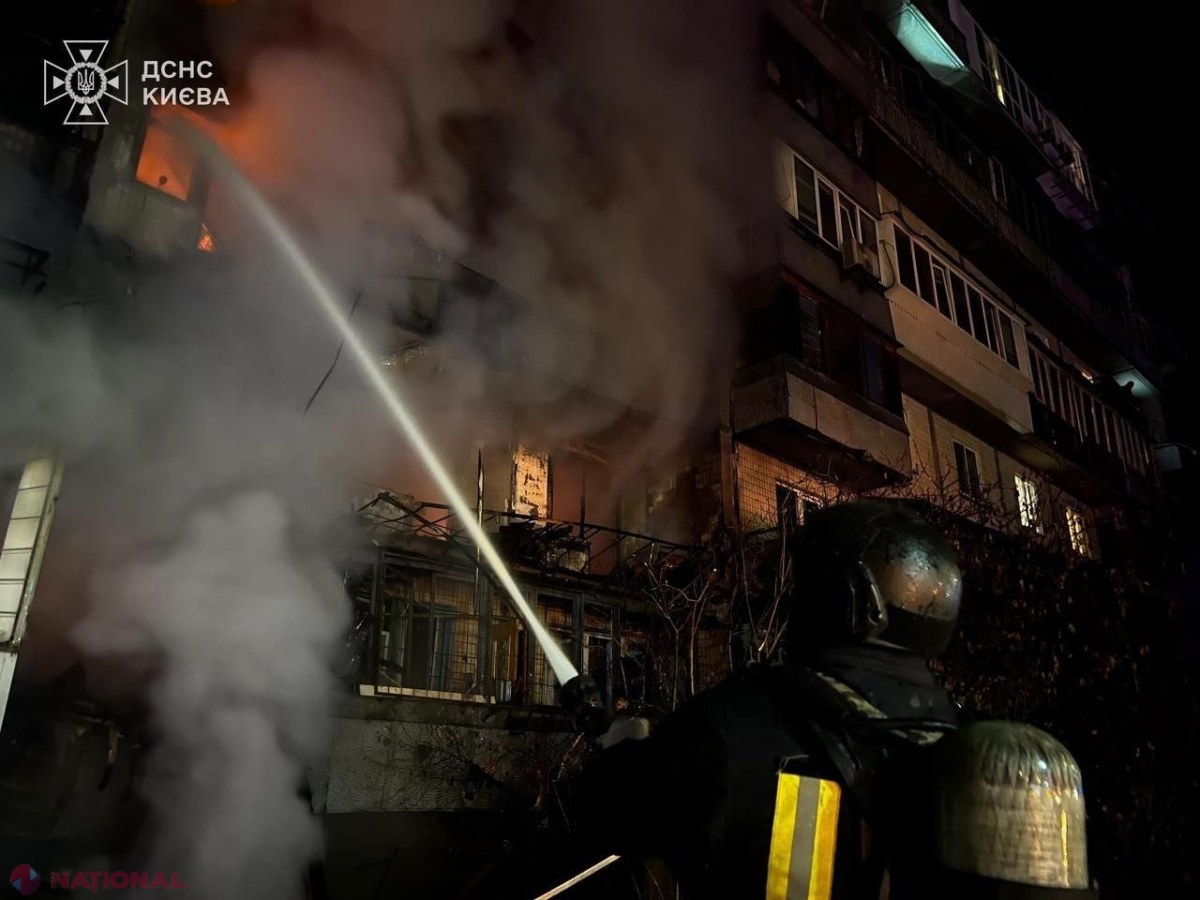 Tragedie la Kiev: Atac cu drone rusești lasă în urmă trei morți și 27 de răniți