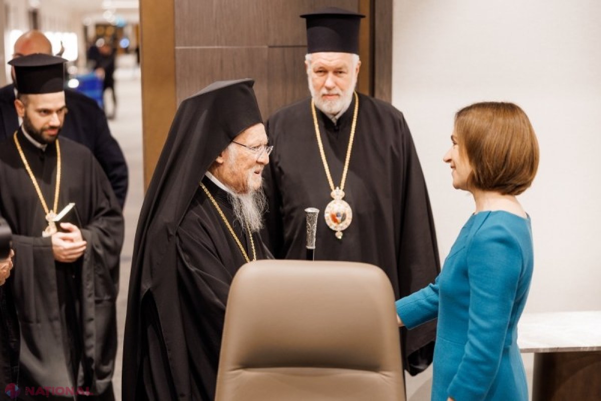 Maia Sandu, întâlnire importantă cu Patriarhul Ecumenic Bartolomeu la București: Dialog despre credință și solidaritate în promovarea păcii