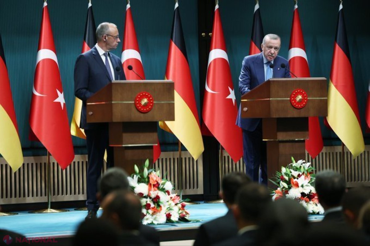 Erdogan critică Germania pentru ignoranța față de criza umanitară din Gaza, în cadrul unei conferințe cu Friedrich Merz la Ankara