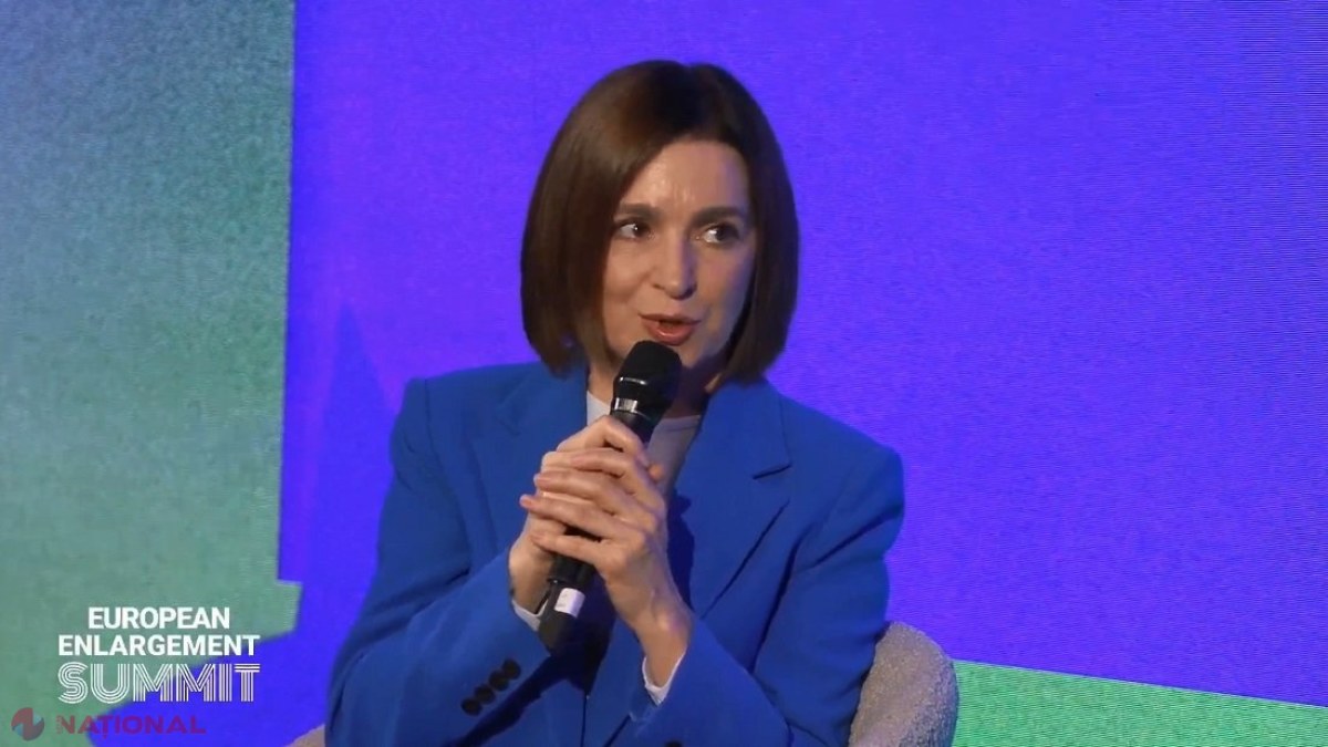 Maia Sandu face apel la creativitatea UE pentru a deschide negocierile de aderare cu Republica Moldova în lunile următoare