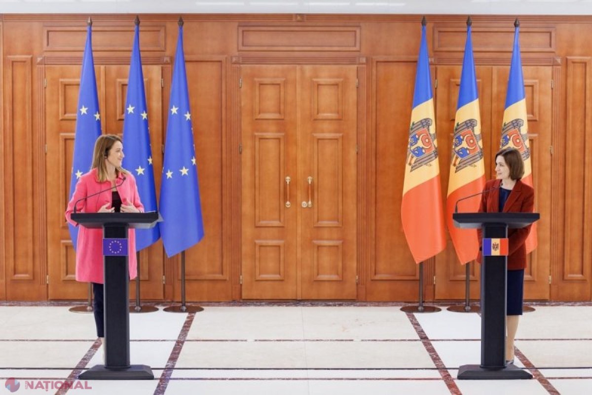 Maia Sandu și Roberta Metsola: Moldova avansează rapid pe calea aderării la Uniunea Europeană