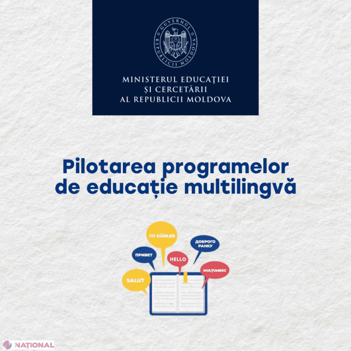 Ministerul Educației inițiază pilotarea programelor multilingve în școli pentru anii 2025-2028