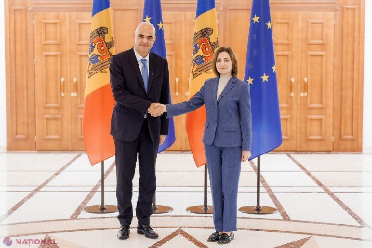 Maia Sandu discută cu Alain Berset și anunță prioritățile Moldovei la conducerea Consiliului Europei