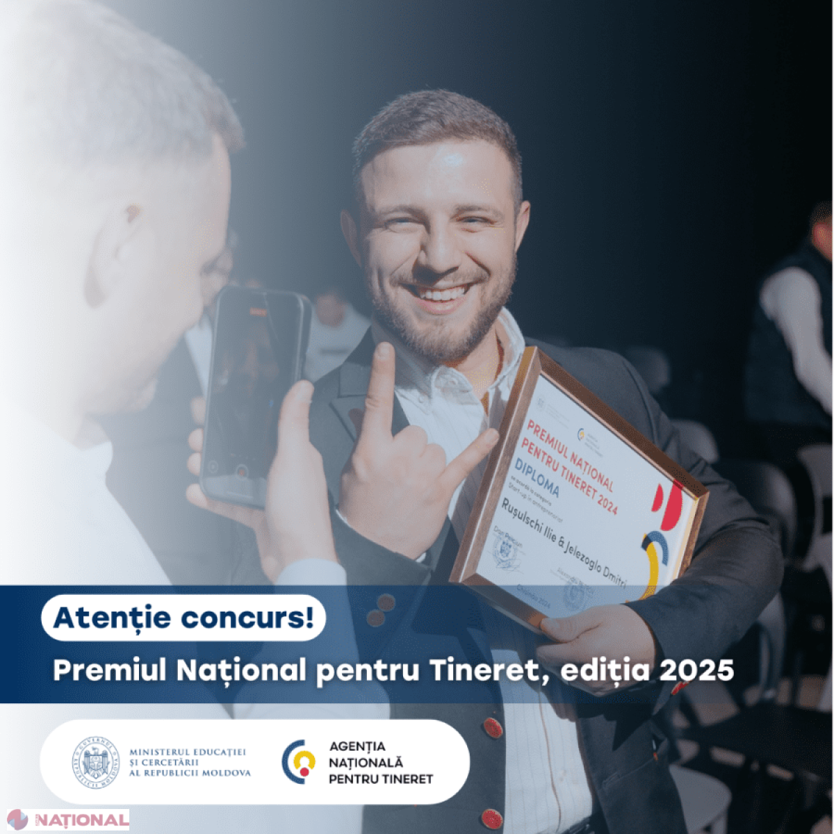 Se caută cei mai implicați tineri și organizații din Moldova: concursul pentru Premiul Național pentru Tineret 2025 și-a deschis ușile!
