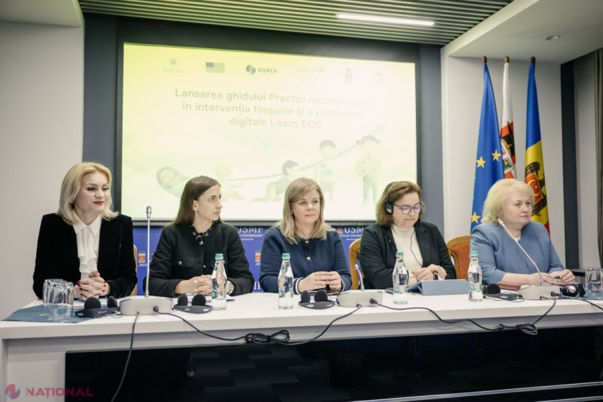 UNICEF și USMF lansează ghidul și platforma pentru intervenția timpurie în copilărie, sprijinind dezvoltarea armonioasă a celor mici în Moldova