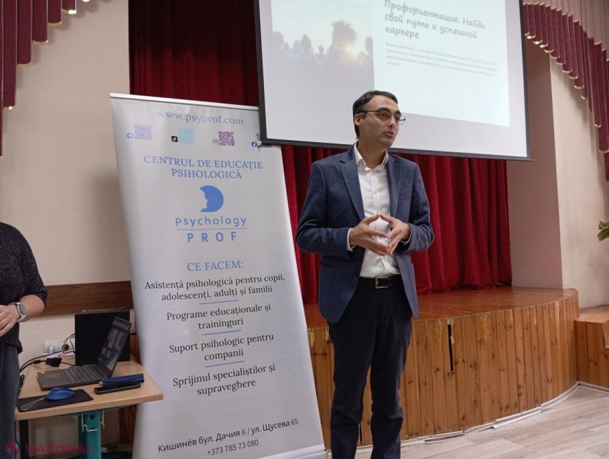 Elevii din Chișinău, inclusiv refugiați, beneficiază de orientare profesională modernă la Liceul „Mihail Koțiubinski”
