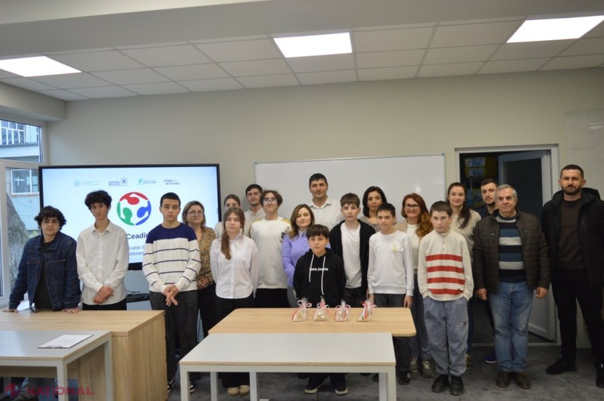 Elevii din Ceadîr-Lunga beneficiază de un nou laborator digital la Liceul Teoretic „Mihail Ceachir”