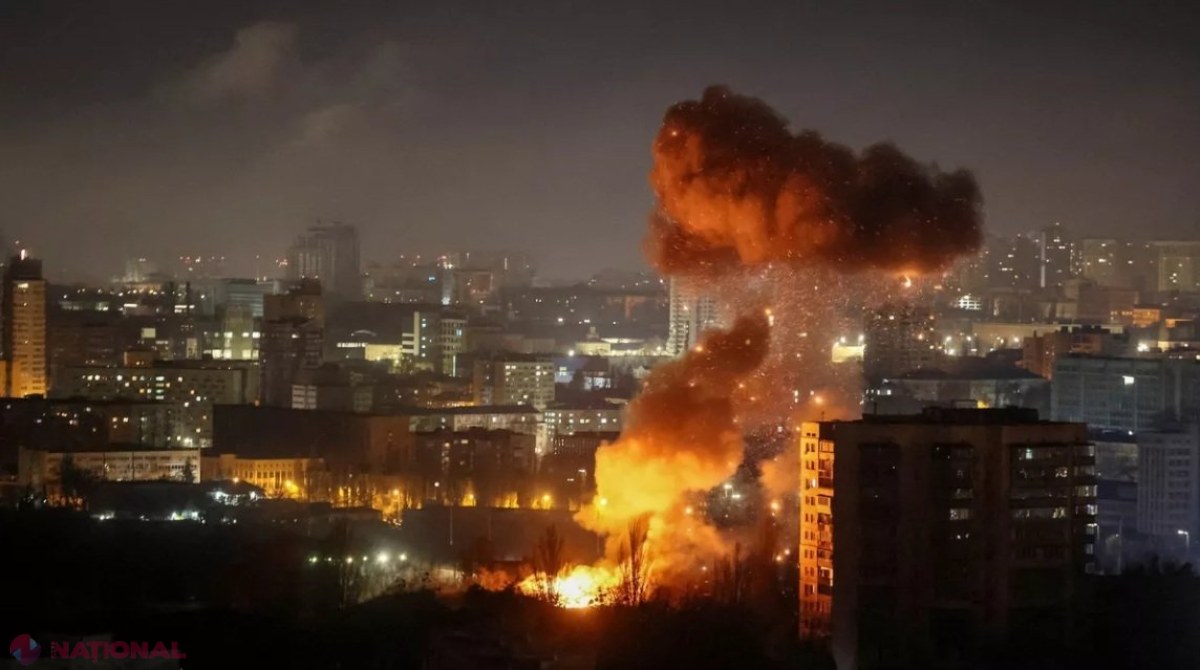 Atac nocturn cu rachete și drone în Kiev: Trei răniți și pagube semnificative