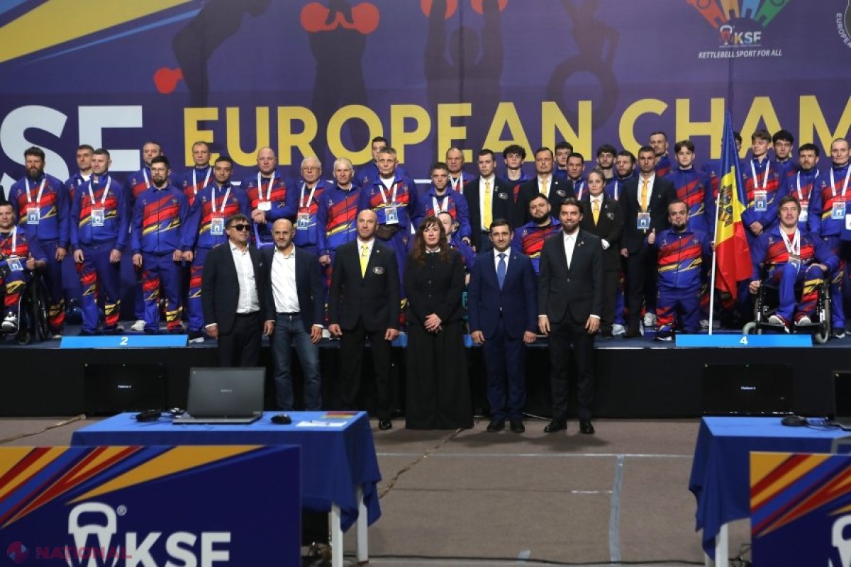 Campionatul European de kettlebell la Chișinău: Performanțe remarcabile ale sportivilor moldoveni