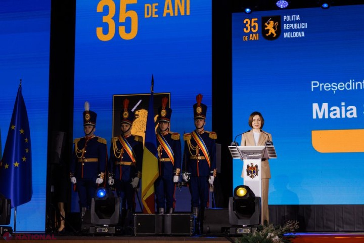 Maia Sandu aduce un omagiu Poliției Naționale la aniversarea de 35 de ani: Devotament și profesionalism în fața provocărilor moderne ale Republicii Moldova