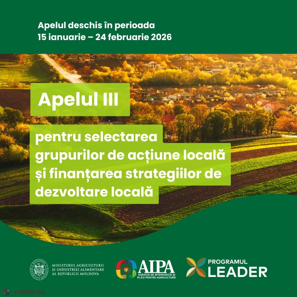 Noul apel pentru finanțarea grupurilor de acțiune locală și aprobare a strategiilor de dezvoltare la nivel rural 