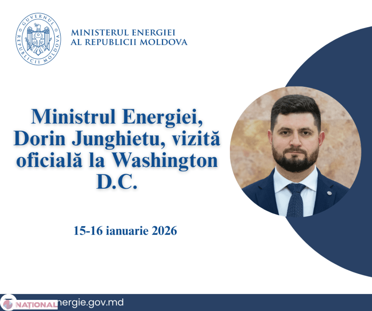 Ministrul Energiei pleacă la Washington pentru a consolida parteneriatul energetic moldo-american și proiectul liniei electrice Strășeni–Gutinaș