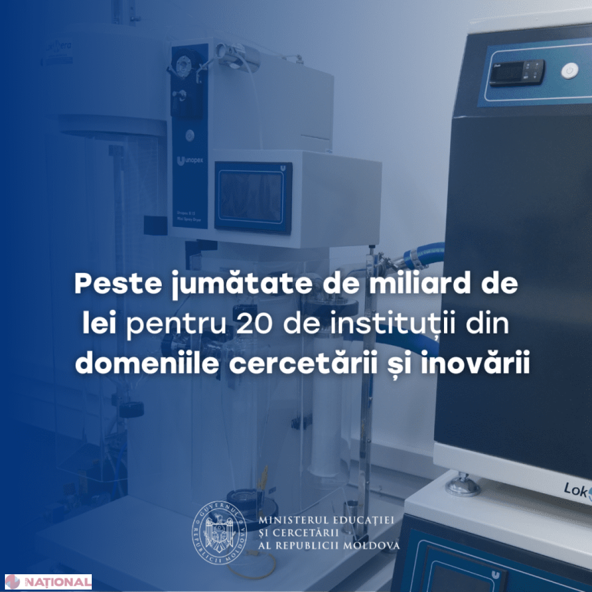 Cercetarea și inovarea primesc peste jumătate de miliard de lei în 2026, cu 47 de milioane mai mult decât în 2025