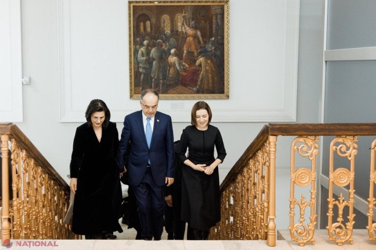 Maia Sandu, la concertul dedicat vizitei oficiale a președintelui Albaniei la Chișinău