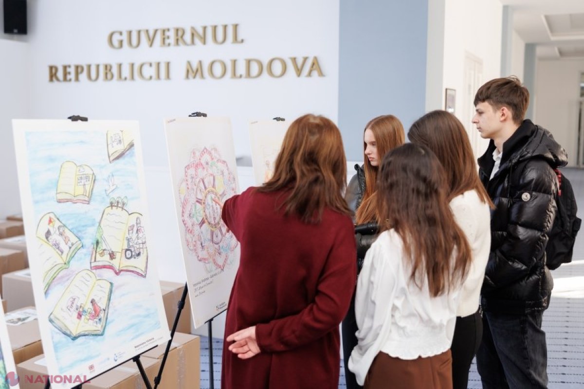 Lucrările elevilor despre școala incluzivă, expuse la Guvernul Republicii Moldova până la 22 ianuarie