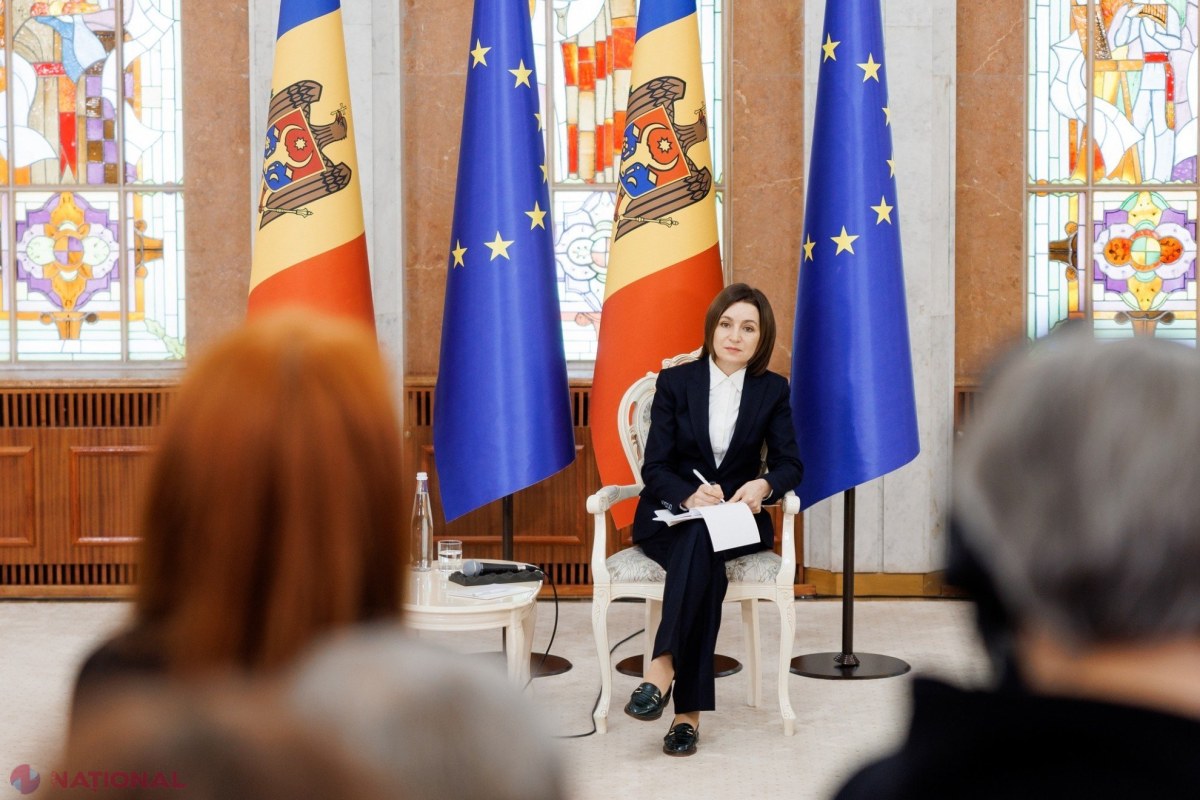 Maia Sandu: unirea cu România rămâne opțiune „eventuală”, prioritară este aderarea Republicii Moldova la UE pentru a rămâne parte a lumii libere