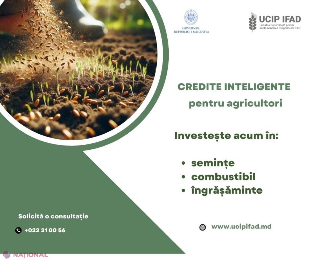 Până la 100 000 EUR pentru capital circulant prin IFAD VIII pentru producătorii agricoli din Moldova