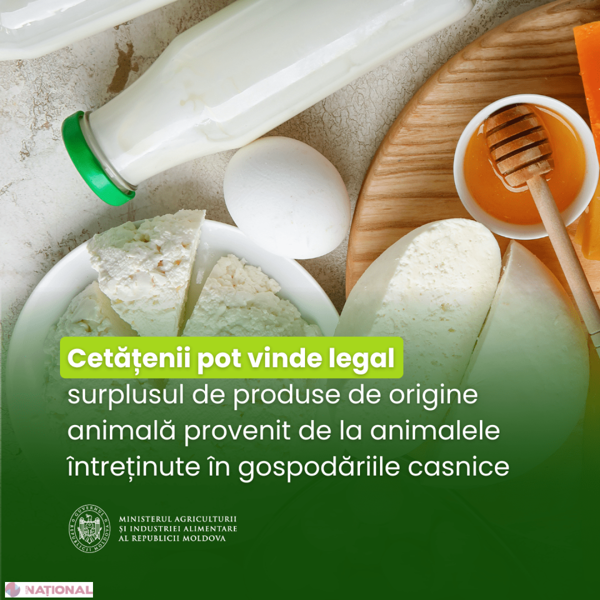 Gospodarii din Republica Moldova pot vinde surplusul de produse animale, cu respectarea normelor sanitar-veterinare