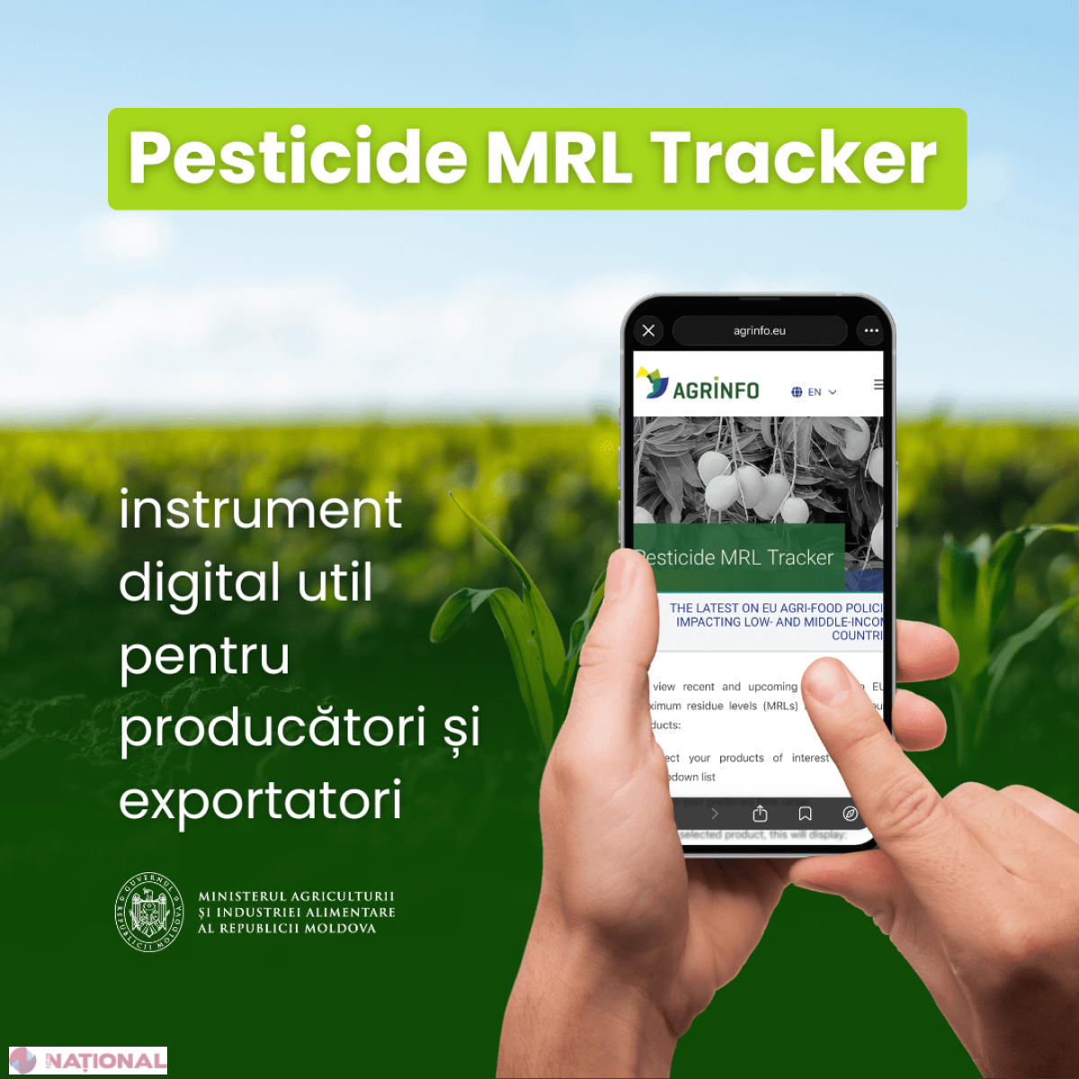 „Pesticide MRL Tracker” ajută producătorii să respecte noile reguli UE privind reziduurile de pesticide