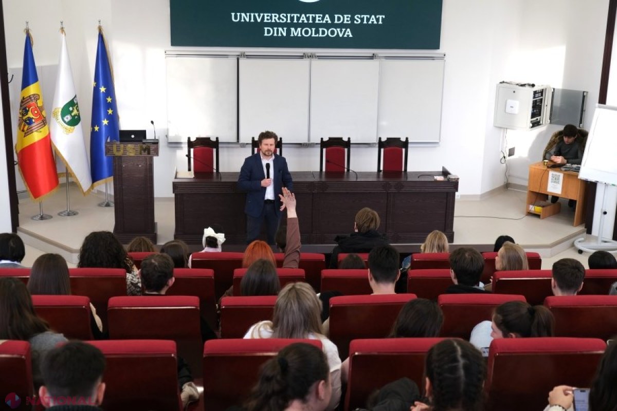 Dan Perciun îi cheamă pe studenții la științe exacte spre o carieră de profesor: „Avem mare nevoie de voi în școli”