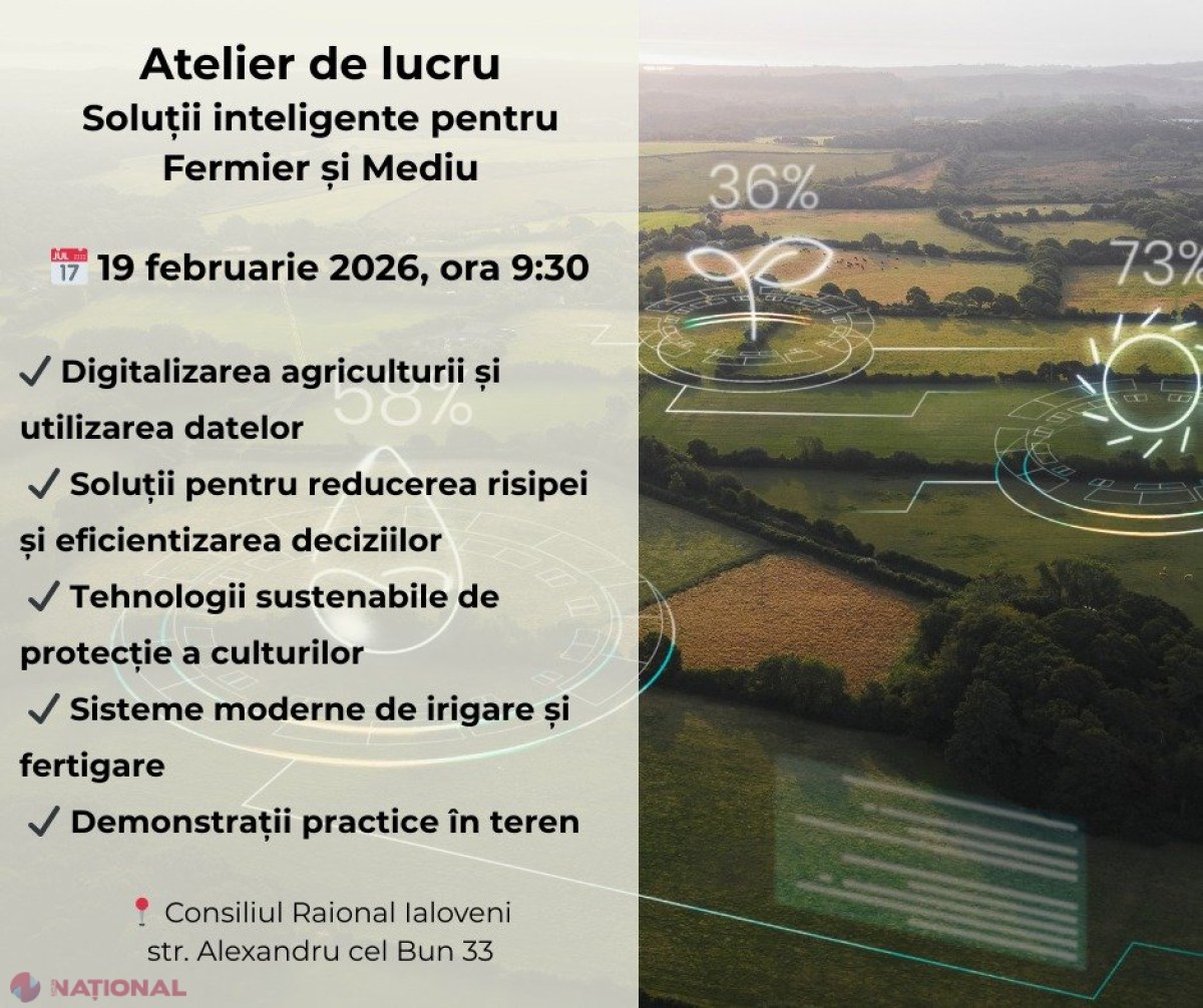 Atelier la Ialoveni despre soluții digitale inteligente pentru fermieri și protecția culturilor