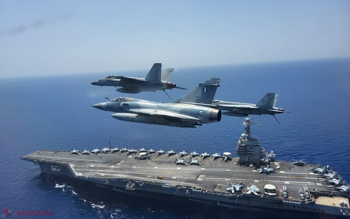 Portavionul USS Gerald Ford ancorează în Creta, în timp ce SUA își afișează forța militară împotriva Iranului