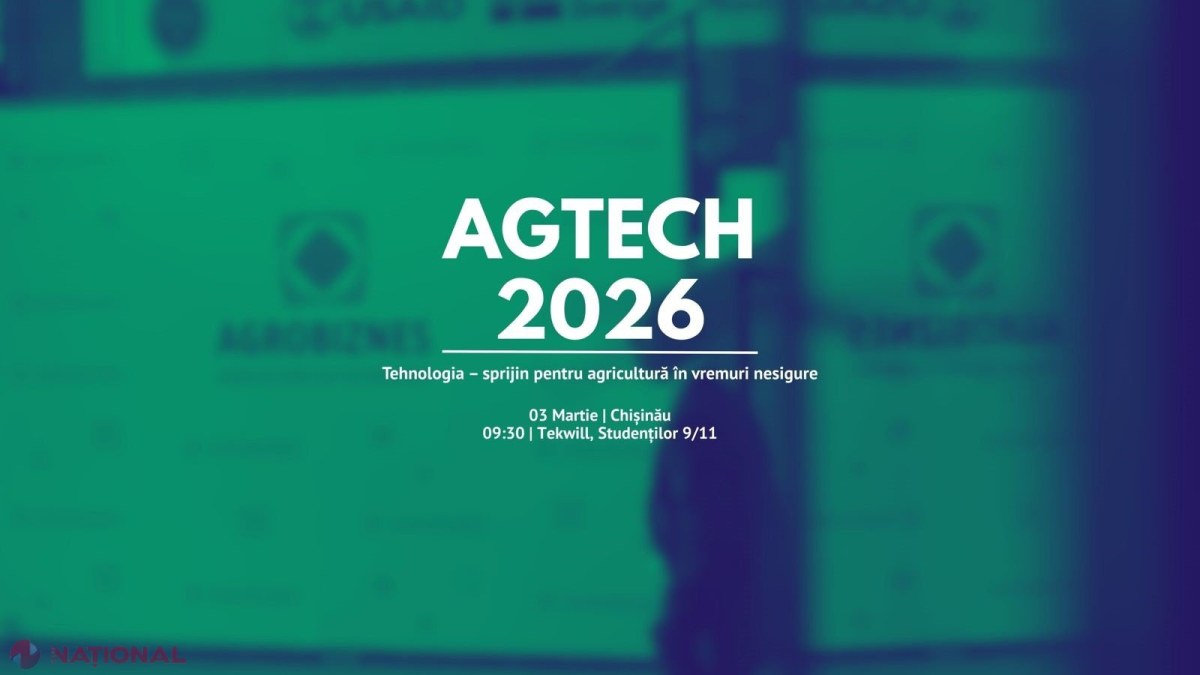 AgTech 2026 la Chișinău: conferință despre digitalizarea și modernizarea agriculturii din Republica Moldova