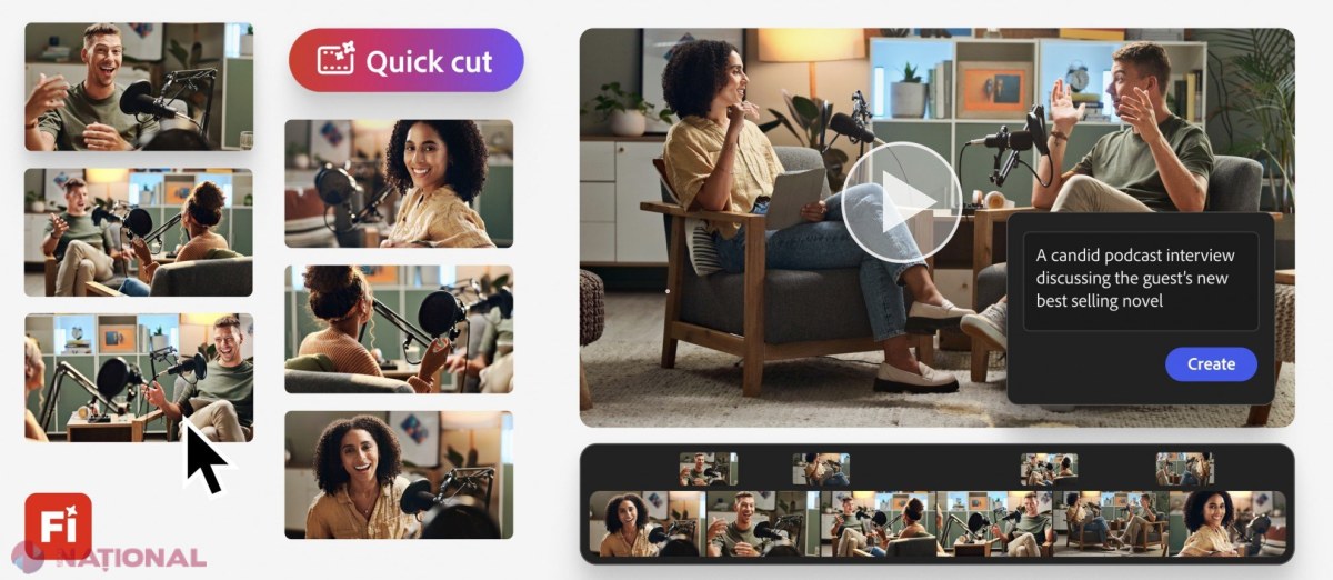 Adobe lansează Quick Cut în Firefly: editor video AI care montează automat filmările într-un prim draft rapid