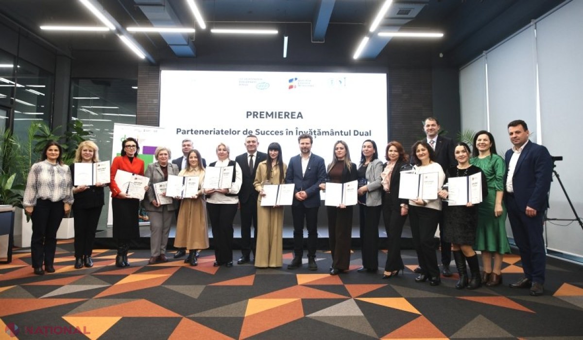 MEC oferă premii de 500.000 de lei și granturi de 25.000 de euro pentru extinderea învățământului dual în școlile profesionale din Republica Moldova