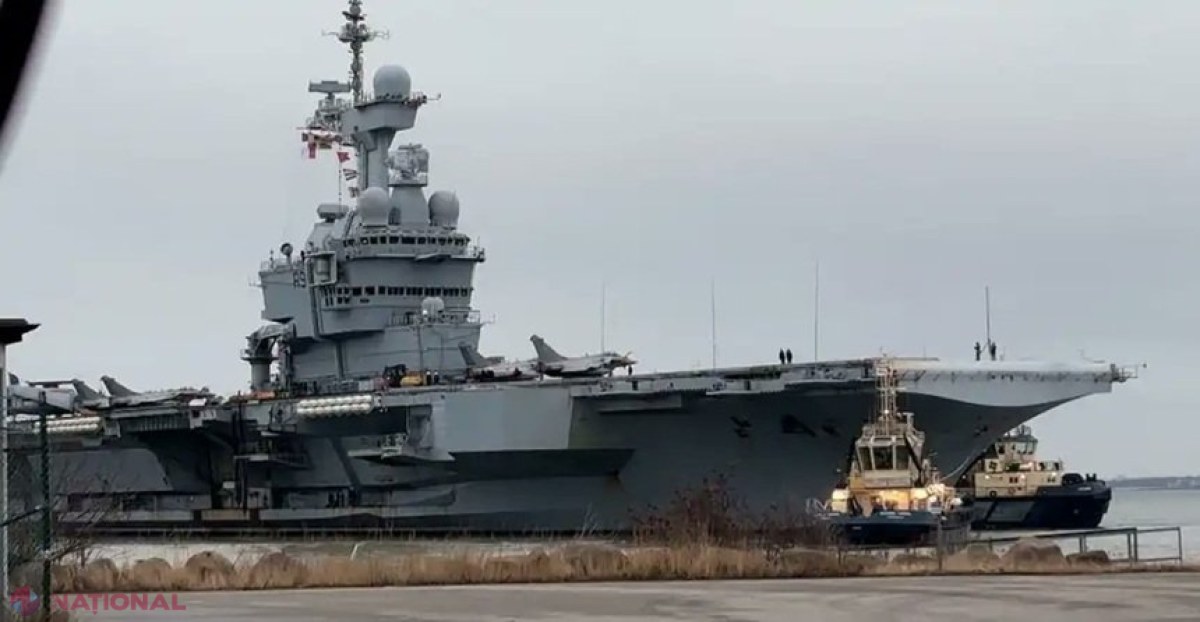 Dronă necunoscută bruiată lângă portavionul Charles de Gaulle la Malmö, în timp ce autoritățile suedeze investighează o scurgere de carburant în port