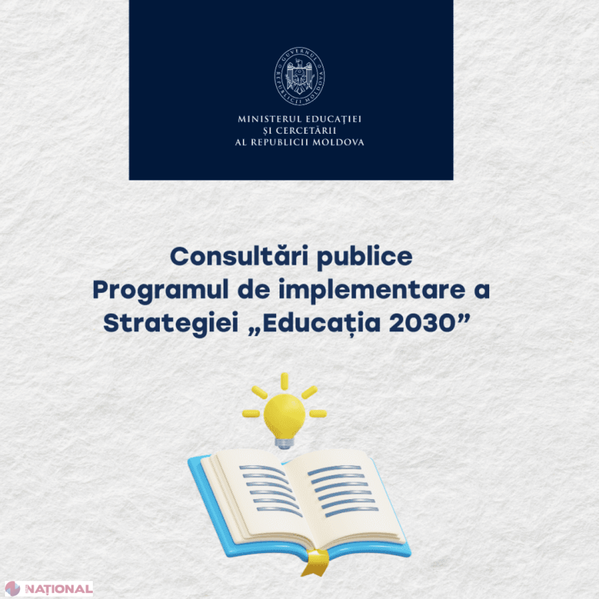 Ministerul Educației lansează în consultare publică Programul de implementare a Strategiei „Educația 2030” pentru perioada 2026-2030