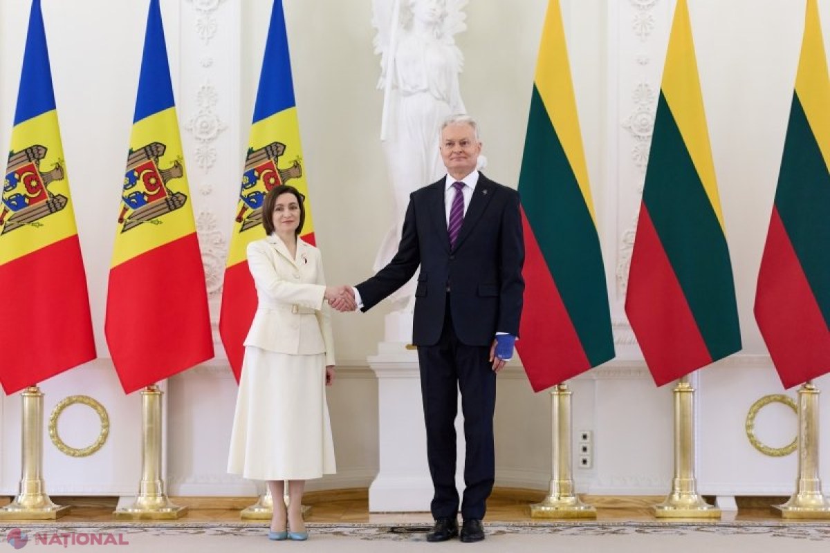 Maia Sandu, vizită oficială la Vilnius: sprijin lituanian pentru integrarea europeană a Moldovei și consolidarea parteneriatului bilateral