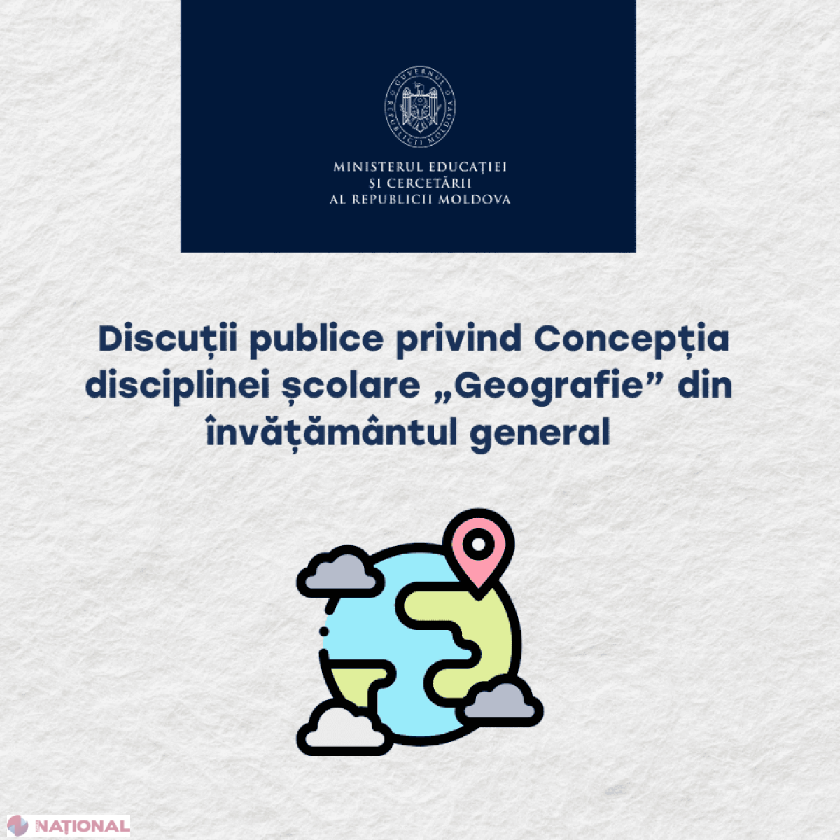 MEC lansează consultări publice pentru noua Concepție a disciplinei școlare „Geografie” din învățământul general