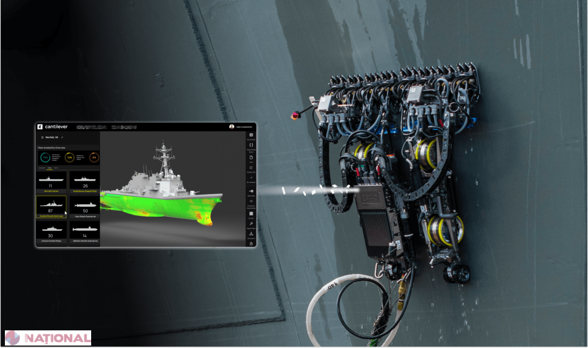 Gecko Robotics semnează cel mai mare contract de robotică al Marinei SUA pentru mentenanța flotei