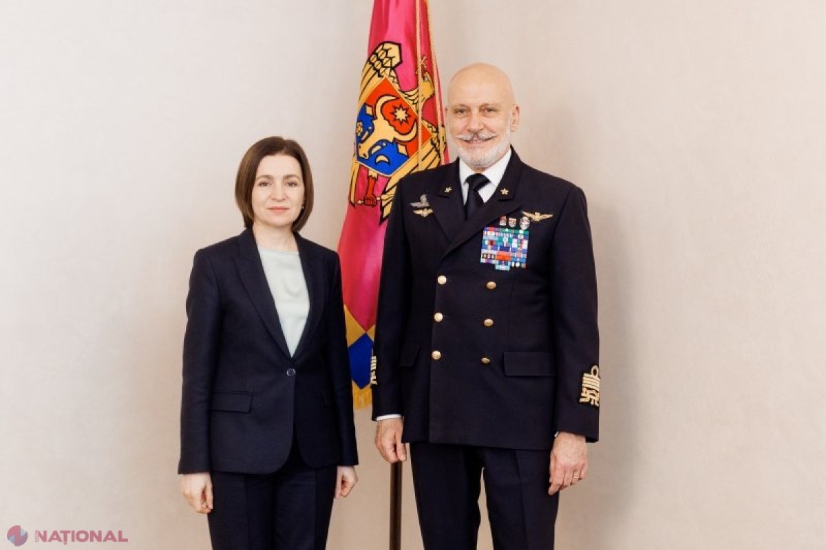 Maia Sandu discută la Chișinău cu președintele Comitetului Militar al NATO despre cooperarea în domeniul apărării și securității cibernetice