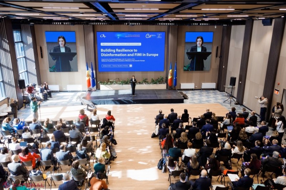 Maia Sandu avertizează asupra „războiului cognitiv” în Europa: viitorul democrației depinde de protejarea gândirii libere