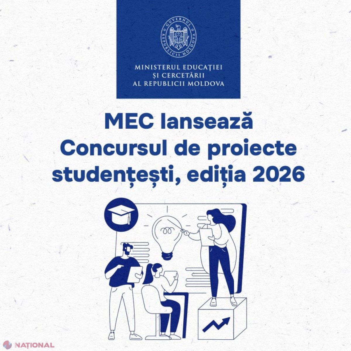 Ministerul Educației și Cercetării dă startul concursului de proiecte studențești 2026, cu finanțare de până la 350.000 lei pentru fiecare inițiativă