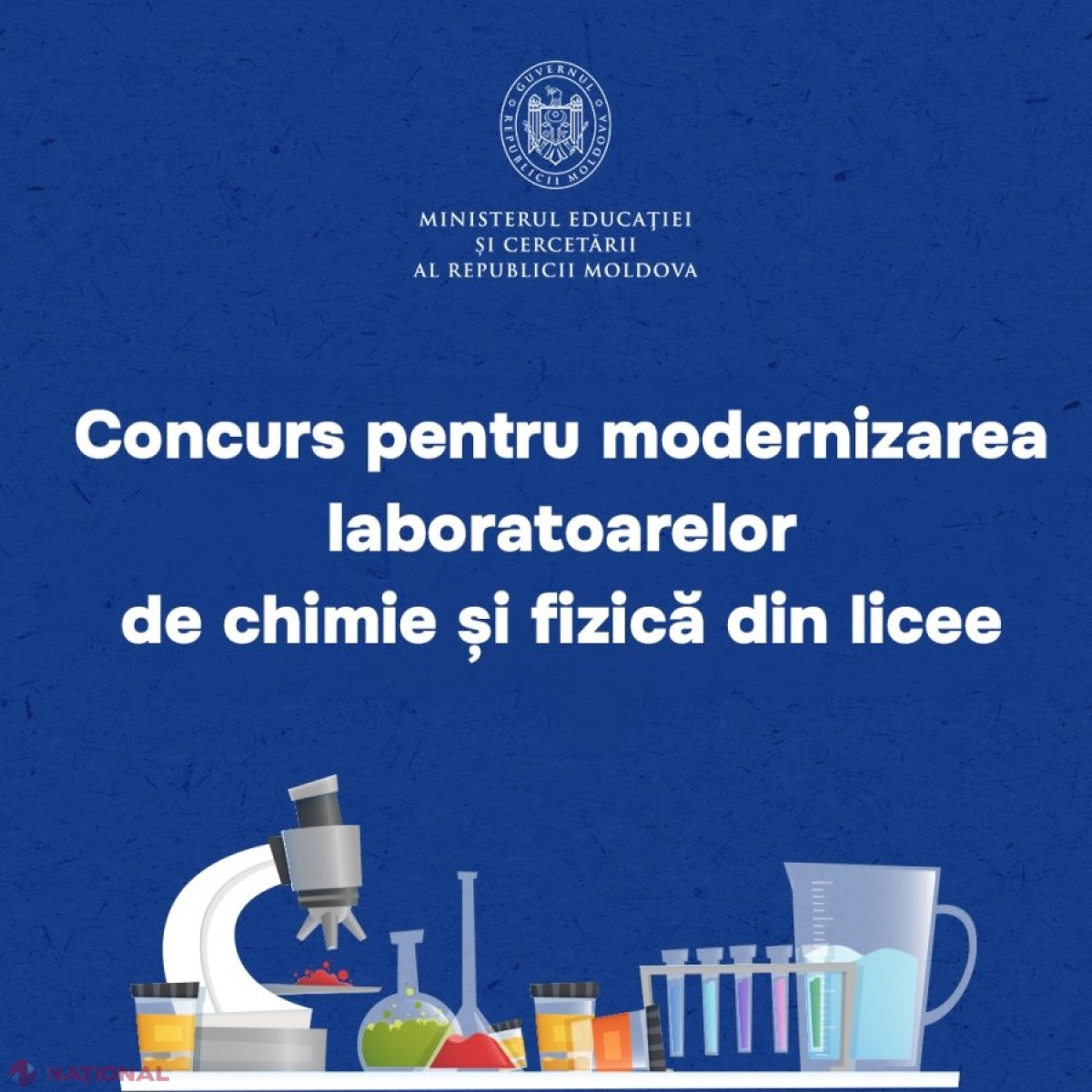 MEC lansează concurs național pentru dotarea cu laboratoare moderne de chimie și fizică în liceele din țară