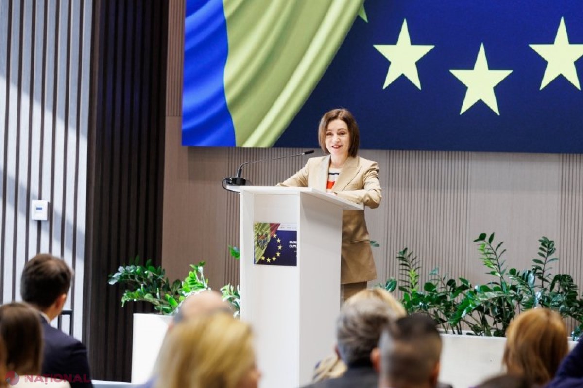 Maia Sandu, către mediul de afaceri: „Nu mai trăim într-o lume a stabilității, ci a incertitudinii. Cuvântul-cheie este adaptare”